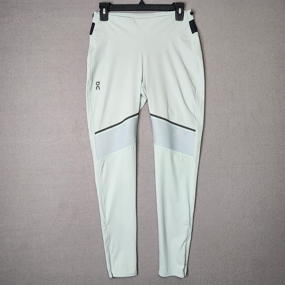 On Running Tights Long Mint Green Performance Leggings Size Medium Running Yoga